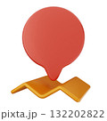3d location mark gps navigation 132202822