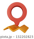 3d location mark gps navigation 132202823