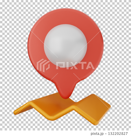 3d location mark gps navigation 132202827