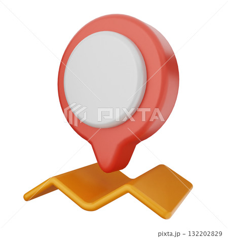 3d location mark gps navigation 132202829