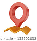 3d location mark gps navigation 132202832