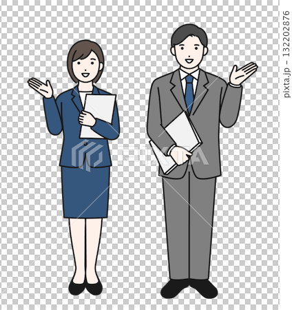 受付 立っている ビジネスパーソン 132202876