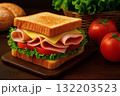 おいしそうなサンドイッチ 132203523