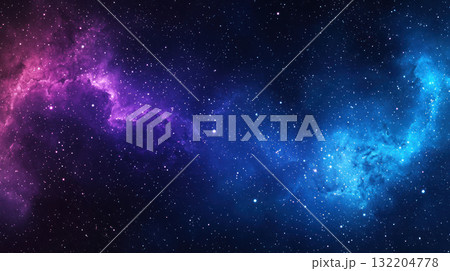 mesmerizing galaxy backdrop with vibrant purples, blues, and twinkling stars, evoking sense of wonder and cosmic beauty mesmerizing galaxy backdrop with vibrant purples, blues, and twinkling stars, evoking sense of wonder and cosmic beauty 132204778