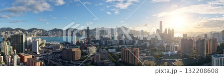 Sept 27 2025 Bustling Cityscape View of Kowloon Hong Kong 132208608