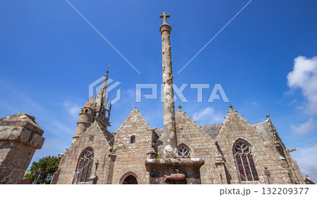 Parish close church of Bodilis, finistere, brittany, france 132209377