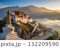 beautiful temple in the mountains 132209590
