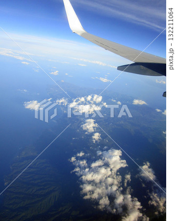 飛行機から見た風景(航空写真) 飛行機から見た風景(航空写真) 132211064