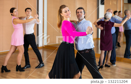woman horeographer dances waltz woman horeographer dances waltz 132211204