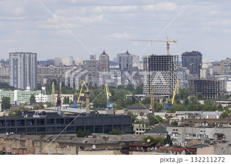 An overhead view of Kyiv historic city center An overhead view of Kyiv historic city center 132211272