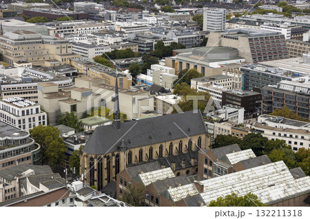 View of Cologne church from the tower of Cologne Cathedral 132211318