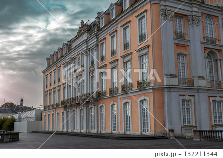 The Augustusburg Palace Bruhl Germany cloudscape The Augustusburg Palace Bruhl Germany cloudscape 132211344