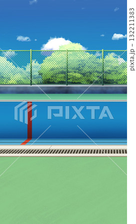 水の無いプールサイド 132211383