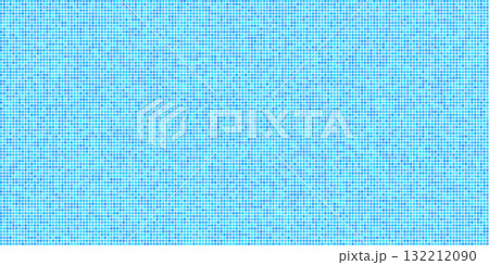 Blue ceramic pool tile background with square mosaic texture. Bathroom or kitchen wall design with pixel grid pattern. Flat seamless swimming pool vector illustration Blue ceramic pool tile background with square mosaic texture. Bathroom or kitchen wall design with pixel grid pattern. Flat seamless swimming pool vector illustration 132212090