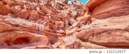 Scenic canyon landscape in the desert of South Sinai, Egypt 132212677