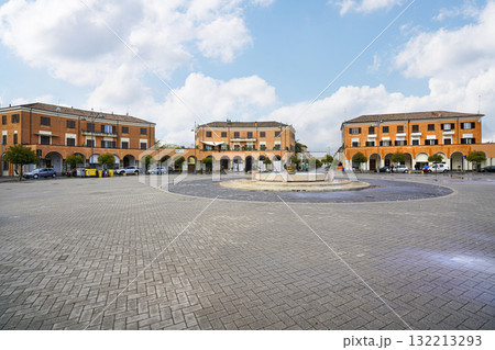 The city of Tresigallo, Italy 132213293