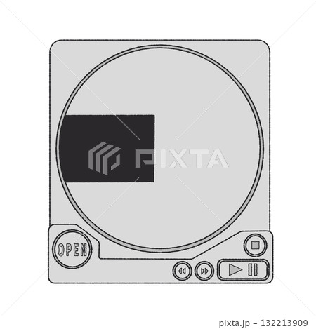 CDプレイヤーのイラスト 132213909