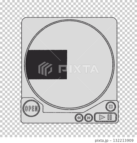 CDプレイヤーのイラスト 132213909