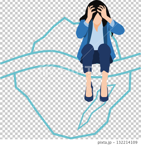 冰山一角圖形圖示插圖 冰山一角圖形圖示插圖 132214109