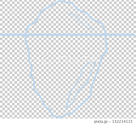 冰山一角圖形圖示插圖 132214115