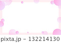 グラデーションの幾何学模様のかわいいビジネス系フレーム背景 132214130
