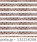 Horizontal brown polka dot lines. Abstract seamless watercolor pattern. Perfect for kitchen textiles and wallpaper, tablecloths and scarves Horizontal brown polka dot lines. Abstract seamless watercolor pattern. Perfect for kitchen textiles and wallpaper, tablecloths and scarves 132214208