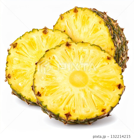 カットしたパイナップル カットしたパイナップル 132214215