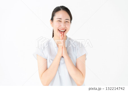 ミドル女性 笑顔 ミドル女性 笑顔 132214742