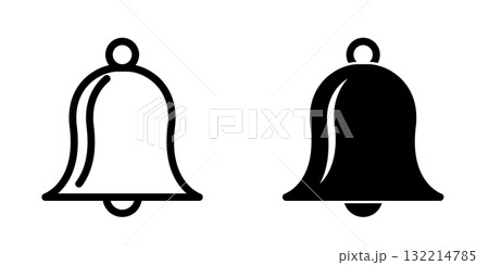 Bell icon design template Bell icon design template 132214785