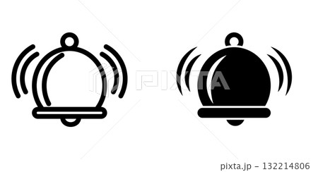 Bell icon design template Bell icon design template 132214806