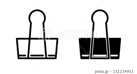 Paperclip icon illustration vector design template 132214951