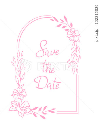 Wedding frame for invitation card. Marriage background with pretty stylized floral plants twigs. Wedding frame for invitation card. Marriage background with pretty stylized floral plants twigs. 132215029