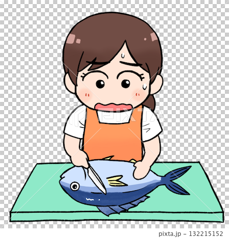 魚をさばく 不安 132215152