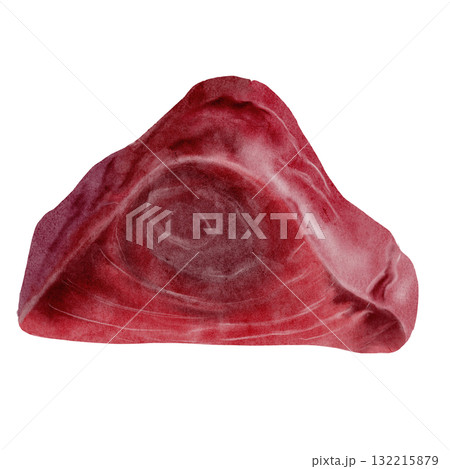 Tuna fillet watercolor. Hand-drawn steak ocean fish on a white background. Food clip art. Perfect for restaurant menu recipe books and Japanese cuisine. Tuna fillet watercolor. Hand-drawn steak ocean fish on a white background. Food clip art. Perfect for restaurant menu recipe books and Japanese cuisine. 132215879