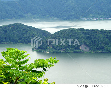 展望台からの三方五湖 展望台からの三方五湖 132218009