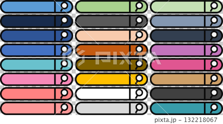 Search bar graphic material illustration set Search bar graphic material illustration set 132218067