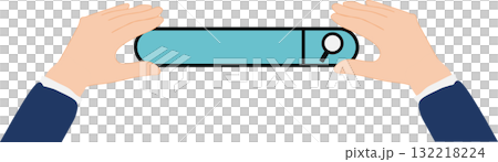 Illustration of searching keywords on a computer 132218224