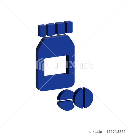 Medicine jar icon design template Medicine jar icon design template 132218283