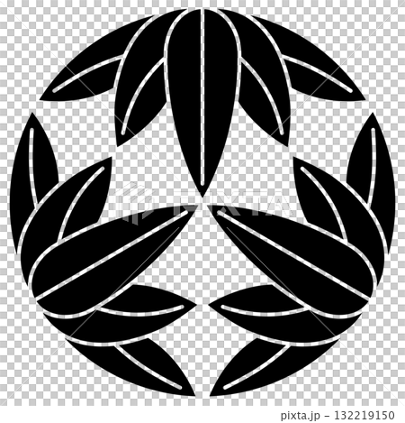 家紋です。十五枚笹といいます。 家紋です。十五枚笹といいます。 132219150