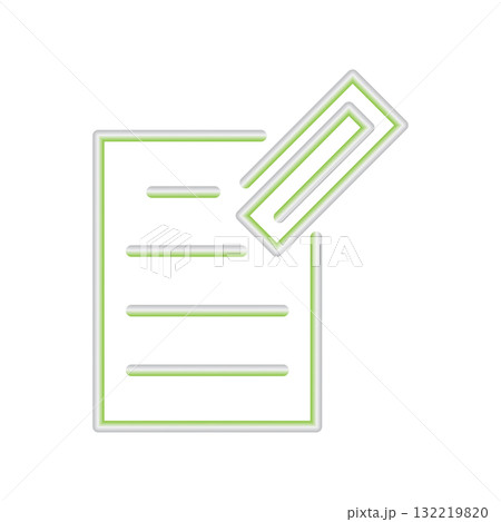 Paperclip icon design template Paperclip icon design template 132219820