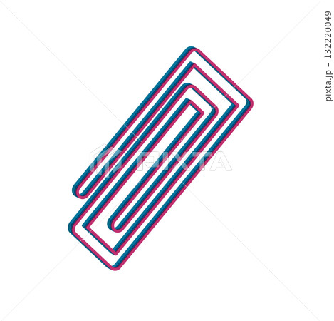 Paperclip icon design template 132220049