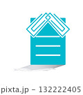 Paperclip icon design template 132222405