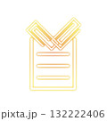 Paperclip icon design template 132222406