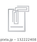 Paperclip icon design template 132222408