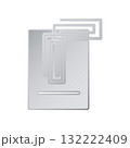 Paperclip icon design template 132222409