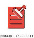 Paperclip icon design template 132222411