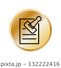 Paperclip icon design template 132222416