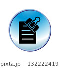 Paperclip icon design template 132222419