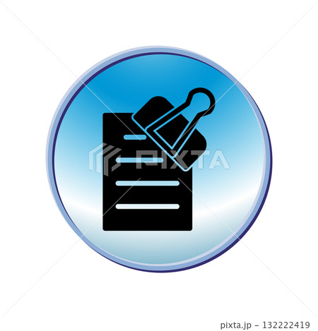 Paperclip icon design template 132222419
