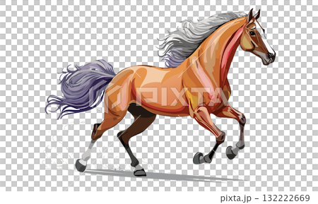 Running horse Running horse 132222669